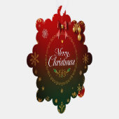 豪華なクリスマスエレガンス オーナメントカード (右)