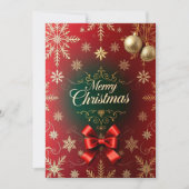 豪華なクリスマスエレガンス シーズンカード (正面)