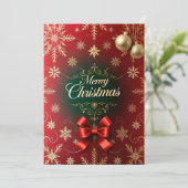 豪華なクリスマスエレガンス シーズンカード (スタンド正面)