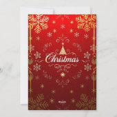 豪華なクリスマスエレガンス シーズンカード (裏面)