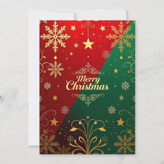 豪華なクリスマスエレガンス 招待状 (正面)