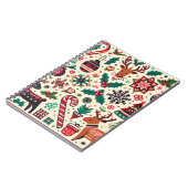 豪華なクリスマスシーズンのパターン ノートブック (左側)