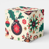 豪華なクリスマスシーズンのパターン フェイバーボックス (裏面サイド)