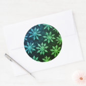 豪華なクリスマスステッカーの雪 ラウンドシール (封筒)