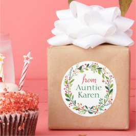 豪華なクリスマスステッカーパーソナライズされた ラウンドシール