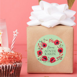 豪華なクリスマスステッカーパーソナライズされた ラウンドシール