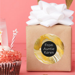 豪華なクリスマスステッカーパーソナライズされた ラウンドシール