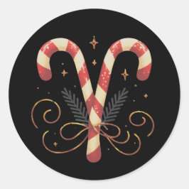 豪華なクリスマスステッカー ラウンドシール