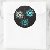 豪華なクリスマスステッカー ラウンドシール (バッグ)