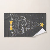 豪華なクリスマスツリー ハンドタオル (ハンドタオル)