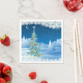 豪華なクリスマスナプキン スタンダードカクテルナプキン (インサイチュ)