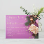 豪華なクリスマスパーティーのご招待 招待状 (スタンド正面)