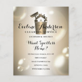 豪華なクリーニングロゴと泡 チラシ (裏面)