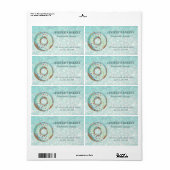 豪華なグリッターの手作りドーナツとスイーツ ラベル (フルシート)