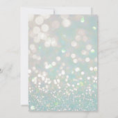 豪華なグリッター卒業写真の発表 招待状 (裏面)