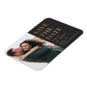 豪華なグロー編集可能カラー日付マグネットを保存 マグネット (左側)