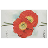 豪華なケシ: 1940年のイラストレーション ファブリック (ファットクウォーター)