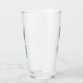 豪華なケツァル鳥の漫画イラストレーション タンブラーグラス (左)