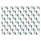 豪華なケツァル鳥の漫画イラストレーション テーブルクロス (正面(横))