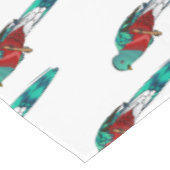 豪華なケツァル鳥の漫画イラストレーション テーブルクロス (アングル)