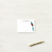 豪華なケツァル鳥の漫画イラストレーション ポストイット (デスク上)