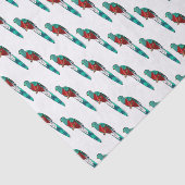 豪華なケツァル鳥の漫画イラストレーション 薄葉紙 (詳細)