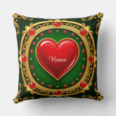 豪華なゴールデンハート枠 クッション (裏面)