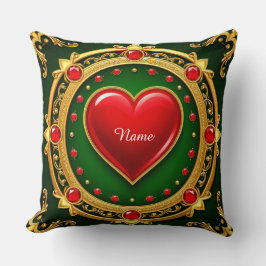豪華なゴールデンハート枠 クッション