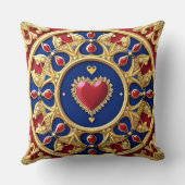 豪華なゴールデンハート枠 クッション (裏面)