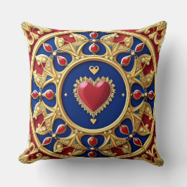 豪華なゴールデンハート枠 クッション