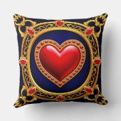 豪華なゴールデンハート枠 クッション (裏面)