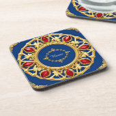 豪華なゴールデンハート枠 コースター (左側)