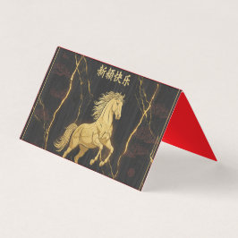 豪華なゴールデンホースの中国新年マーブルビジネス