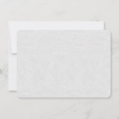 豪華なゴールドとホワイトのグレートギャツビー結婚式の披露宴 招待状 (裏面)