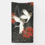 豪華なゴールドのオリエンタルスタイル 横断幕 (縦)