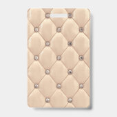 豪華なゴールドの刺繍モノグラム バッジ (裏面)