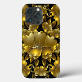 豪華なゴールドの彫刻 フローラル Case-Mate iPhoneケース (裏面)