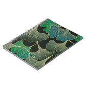 豪華なゴールドの銀杏、ヴィンテージアート。 ノートブック (左側)