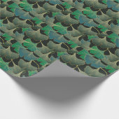 豪華なゴールドの銀杏、ヴィンテージアート。 ラッピングペーパー (角)