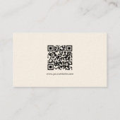 豪華なシグネチャークリームモダンシンプルテンプレート 名刺 (裏面)