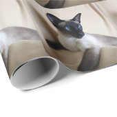 豪華なシャム猫の顔 ラッピングペーパー (ロールコーナー)