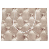 豪華なシャンパン グラム おしゃれな ブライダルシャワー ウェディング ラージペーパーバッグ (正面)