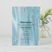 豪華なシルクとグリッターの輝き クイーンセニョーラへの招待 招待状 (スタンド正面)