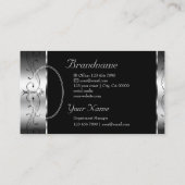 豪華なシルバーク華美ロ縁どク（写真あり） 名刺 (裏面)