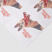 豪華なジャーマン・シェパードの休日のティッシュペーパー 薄葉紙 (詳細)