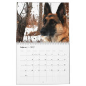 豪華なジャーマン・シェパード犬のカレンダー カレンダー (2月 2027)