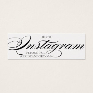 豪華なスクリプトフォント結婚のinstagramカード
