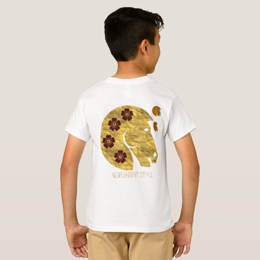 豪華なスタイル Tシャツ (裏面フル)