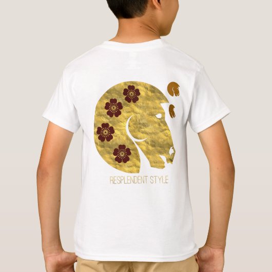 豪華なスタイル Tシャツ (裏面)