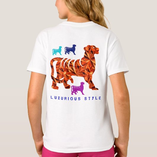 豪華なスタイル Tシャツ (裏面)